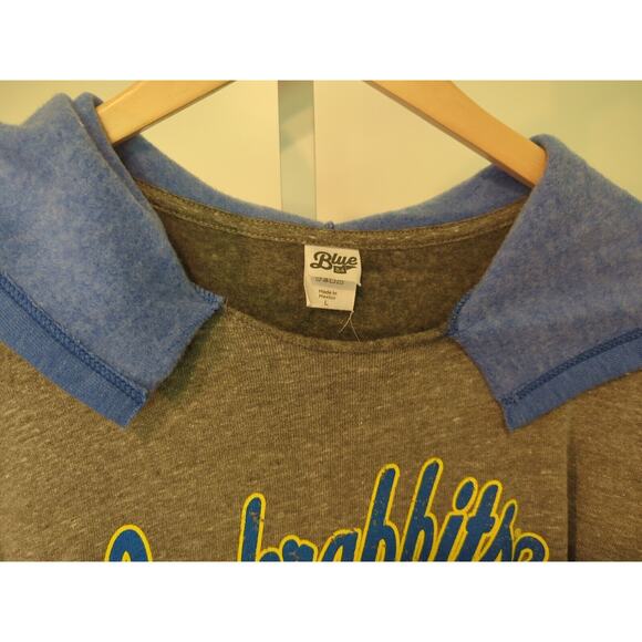 New South Dakota Jackrabbits College Sweatshirt Women’s Large Blue Gray Soft - Picture 3 of 8